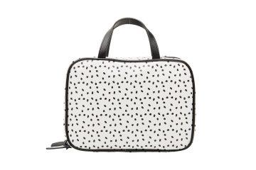 Louenhide Baby Emma Foldout Travel Case - Raindrop White with Black