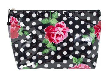 Lucy Black Cosmetic Bag - Large